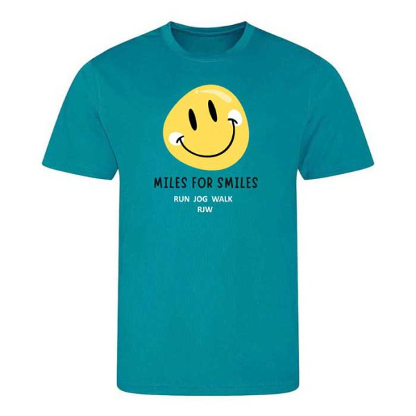 RJW Miles for Smiles turquoise T-shirt
